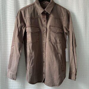 Young Fabulous & Broke taupe two-piece blingy set women's small Nashville Vegas